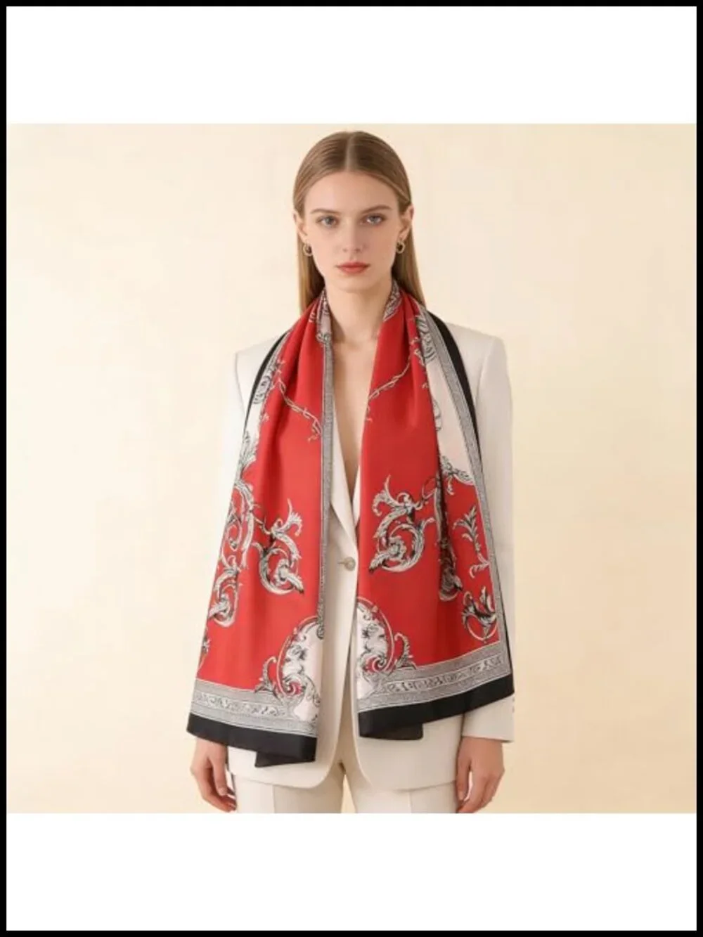 Mulberry Silk Fashion Scarf Long Lightweight Shawl Wrap 70x35 inch